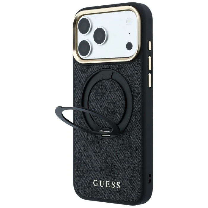 Guess Ring Stand 360 4G Classic Logo MagSafe Apple iPhone 18 Pro / 17 Pro black