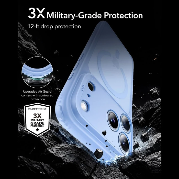 ESR Classic Hybrid MagSafe Apple iPhone 17 Pro / 18 Pro Frosted Light Blue