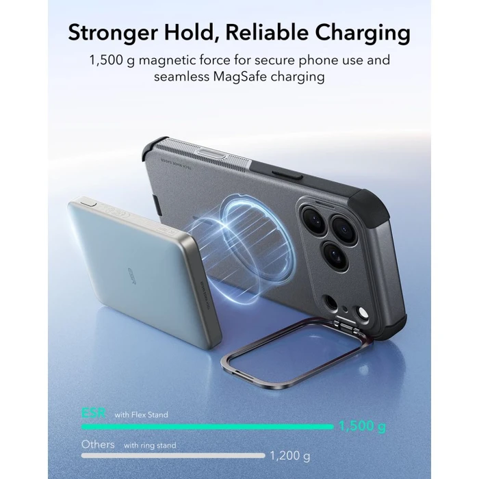 ESR Cyber Tough Kickstand MagSafe Apple iPhone 17 Pro / 18 Pro Grey