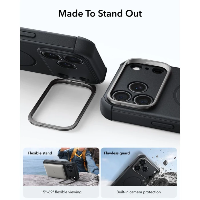 ESR Cyber Tough Kickstand MagSafe Apple iPhone 17 Pro Max / 18 Pro Max Black