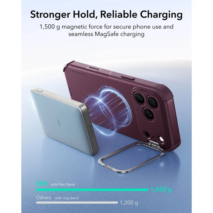 ESR Cyber Tough Kickstand MagSafe Apple iPhone 17 Pro Max / 18 Pro Max Deep Burgundy