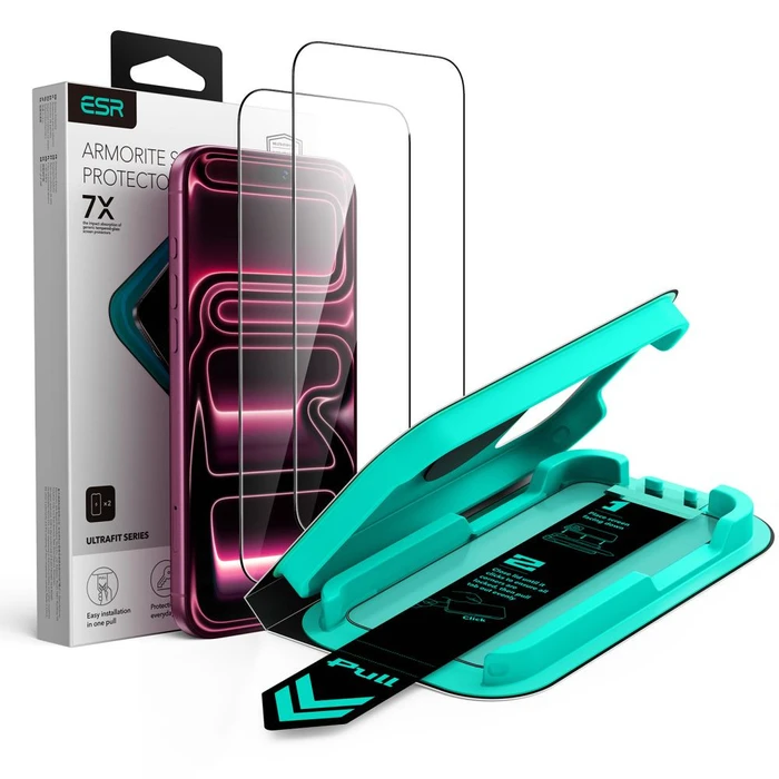 ESR UltraFit Armorite Tempered Glass Apple iPhone 17 Pro / 18 Pro Black [2 PACK]