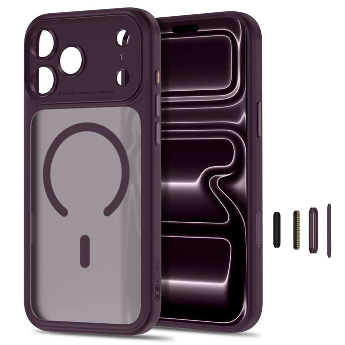 Tech-Protect MagPeak MagSafe CC Apple iPhone 17 Pro Max / 18 Pro Max Matte Dark Cherry