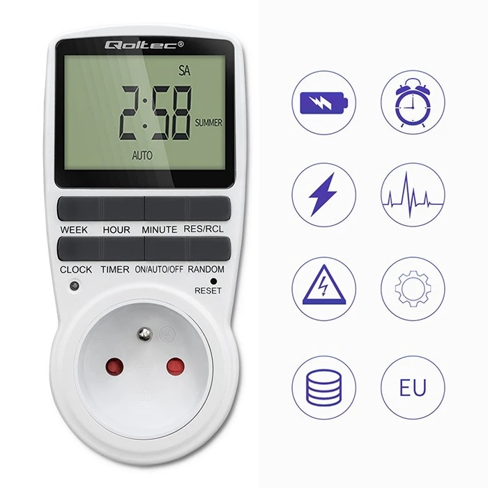 Χρονοδιακόπτης Ράγας Qoltec Electronic timer PC0628 with LCD