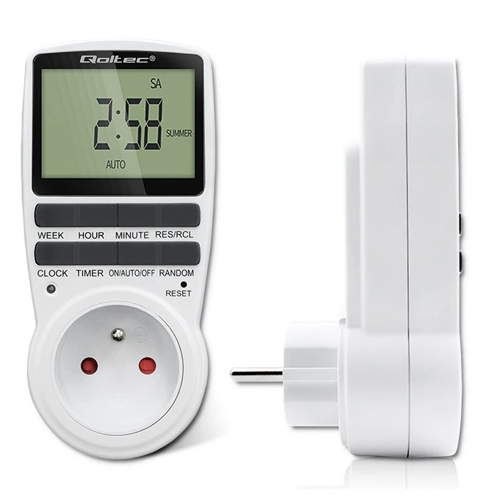 Χρονοδιακόπτης Ράγας Qoltec Electronic timer PC0628 with LCD