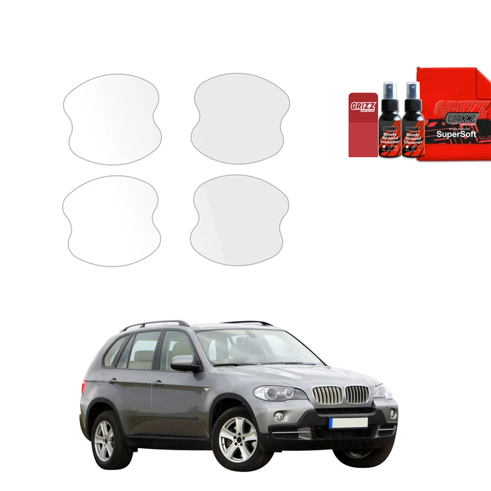 GrizzGlass BodyShield Door Handle Protective Film BMW X5 E70 SUV 5D (2006-2013) [4in1]
