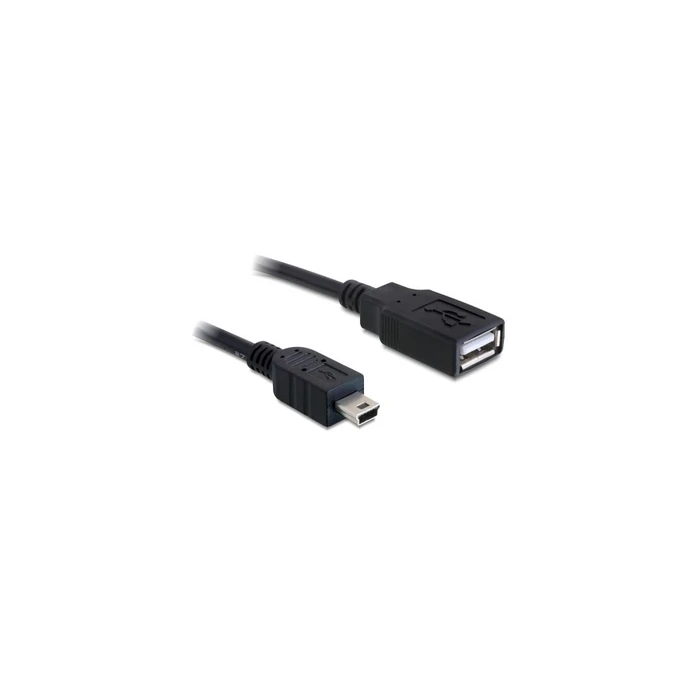 Καλώδιο USB Mini Delock - USB-A θηλυκό σε mini USB-B αρσενικό 0,5 m (82905)