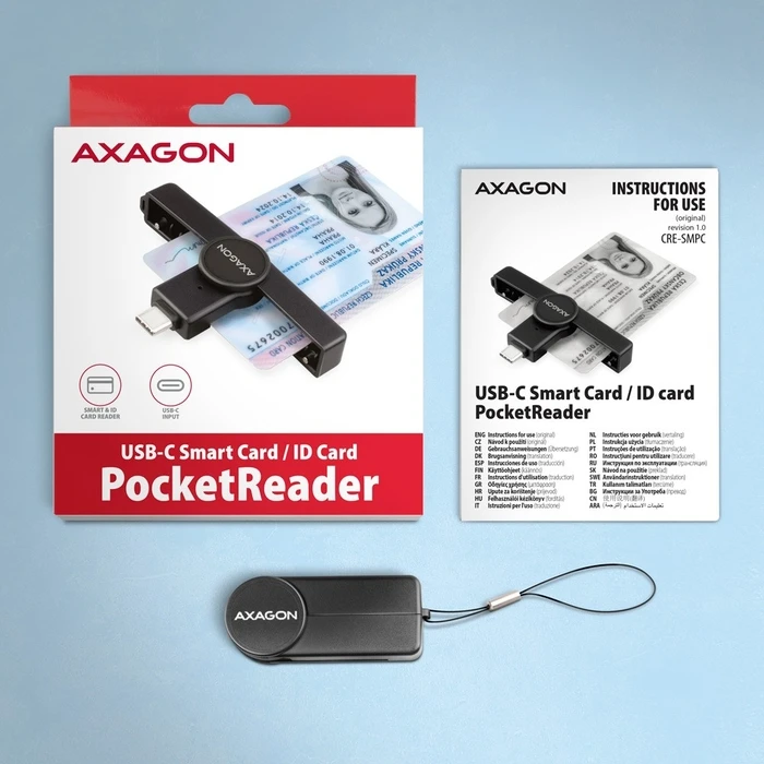 Card Reader Axagon Cre-Smpc Usb-C 