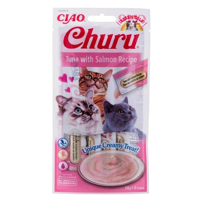 Snack for Cats Inaba EU106 Salmon Τόνος Ψάρια 4 x 14 g