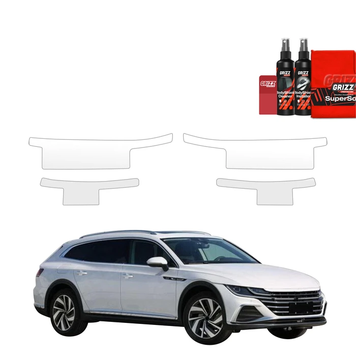 GrizzGlass BodyShield Door Sill Protective Film Volkswagen Arteon Shooting Brake (2019-2025) [4in1]