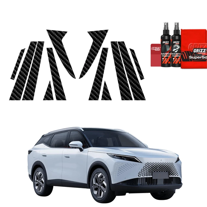 GrizzGlass BodyShield Carbon Car Pillar Protective Film OMODA 7 (2025-2026) [12in1]