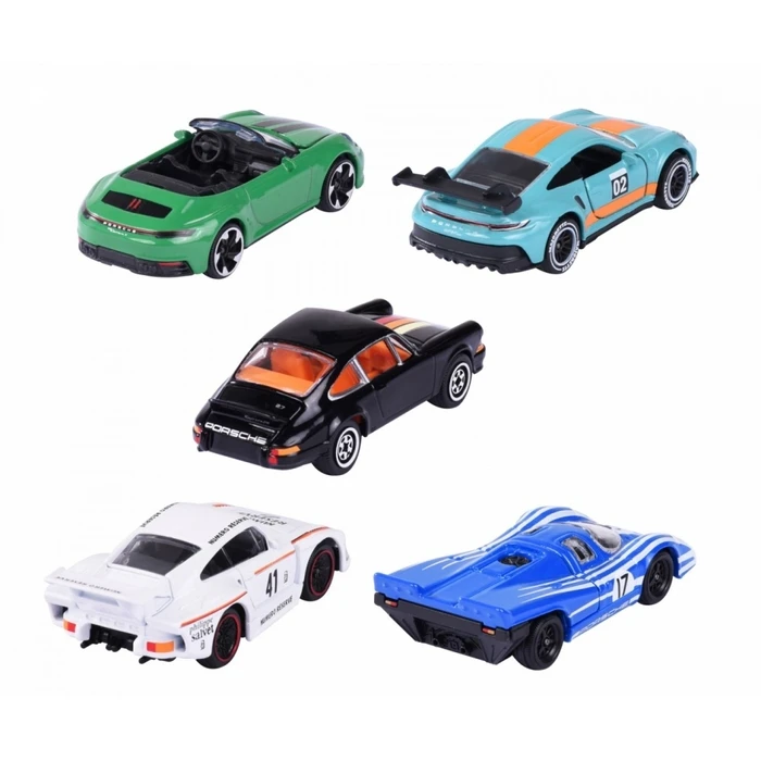 Majorette Vehicles Porsche, 5-Pack
