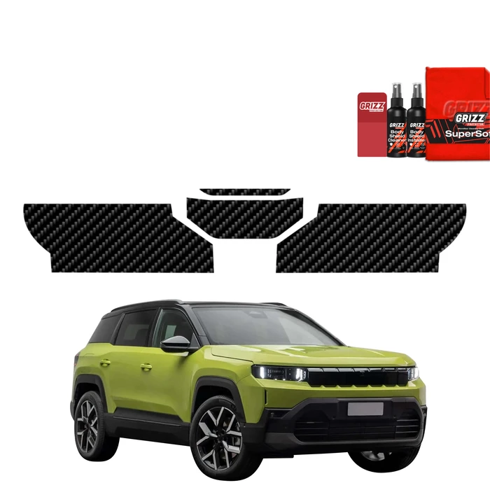 GrizzGlass BodyShield Carbon Trunk Sill Protective Film Jeep Compass (2025-2026) [4in1]