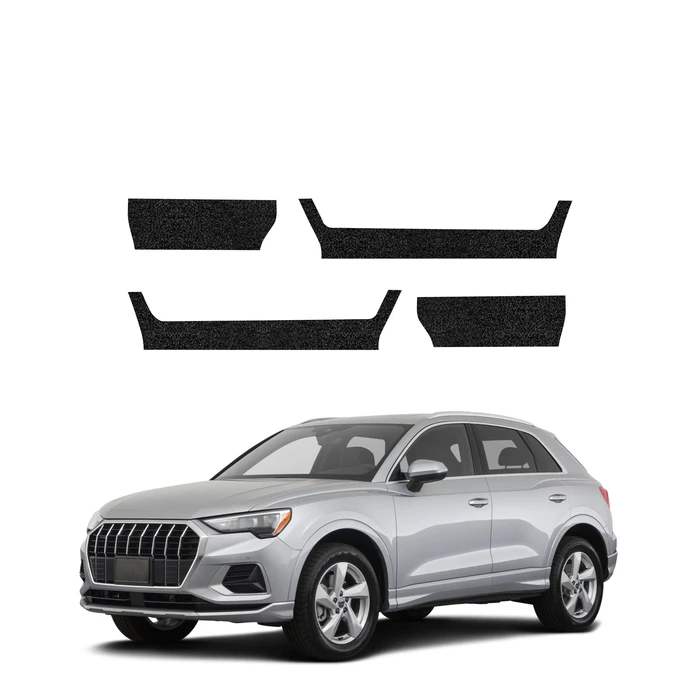 GrizzGlass HeavyDuty Black Door Sill Protective Film Audi Q3 Sportback (2018-2025) [4in1]