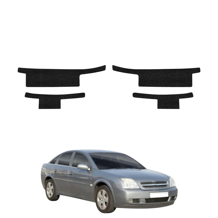 GrizzGlass HeavyDuty Black Door Sill Protective Film Opel Vectra C Liftback (2002-2005) [4in1]