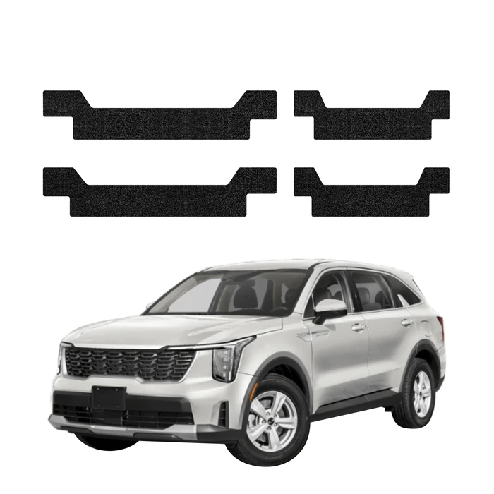 GrizzGlass HeavyDuty Black Door Sill Protective Film Kia Sorento (2023-2026) [4in1]