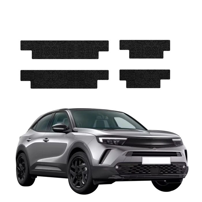 GrizzGlass HeavyDuty Black Door Sill Protective Film Opel Mokka (2021-2026) [4in1]
