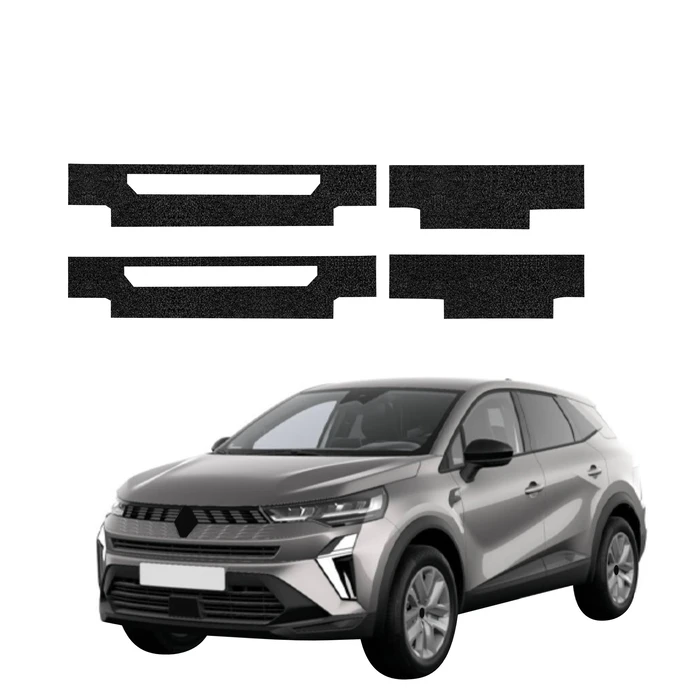 GrizzGlass HeavyDuty Black Full Door Sill Protective Film Renault Captur (2024-2026) [4in1]