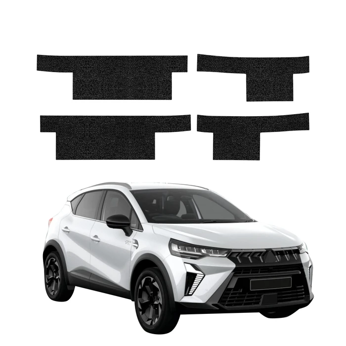 GrizzGlass HeavyDuty Black Door Sill Protective Film Mitsubishi ASX Facelift (2024-2026) [4in1]
