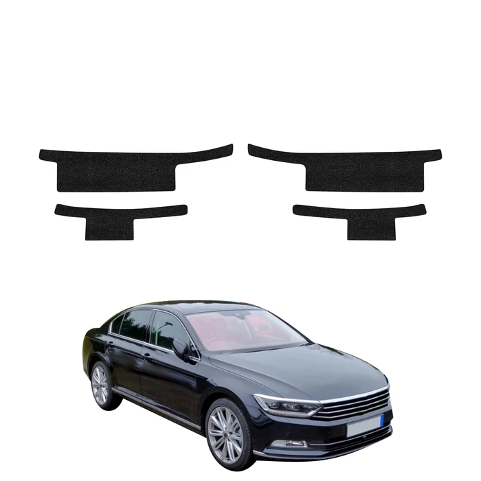 GrizzGlass HeavyDuty Black Door Sill Protective Film Volkswagen Passat B8 Sedan (2014-2022) [4in1]