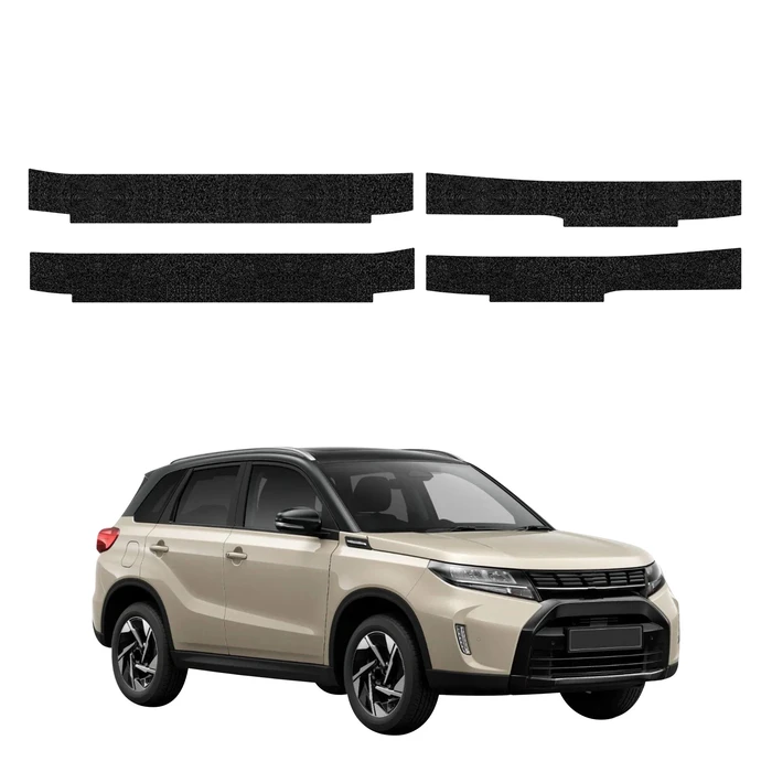 GrizzGlass HeavyDuty Black Door Sill Protective Film Suzuki Vitara Facelift (2024-2026) [4in1]