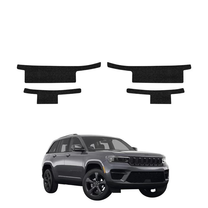 GrizzGlass HeavyDuty Black Door Sill Protective Film Jeep Grand Cherokee (2025-2026) [4in1]