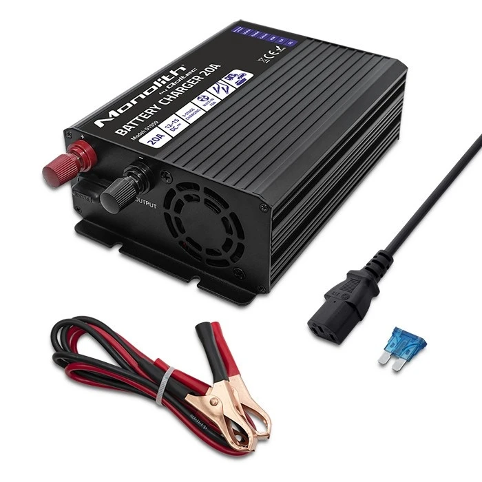 Φορτιστής Μπαταρίας Qoltec for LiFePO4 AGM GEL SLA batteries, 20A