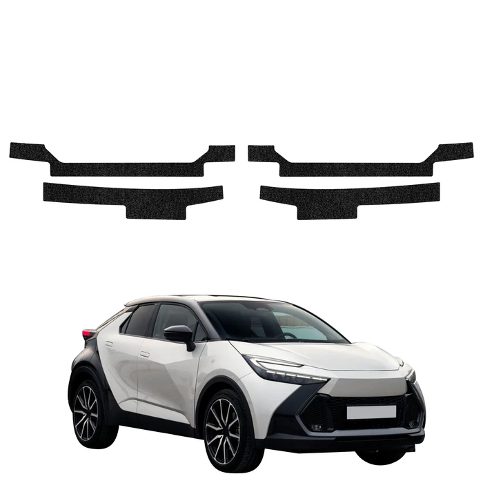 GrizzGlass HeavyDuty Black Door Sill Protective Film Toyota C-HR (2023-2026) [4in1]