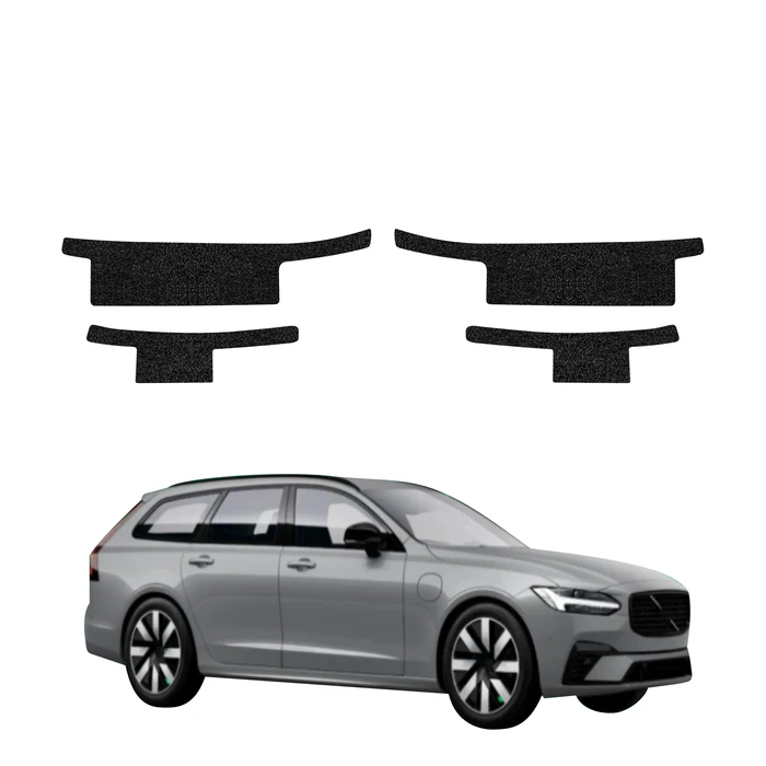 GrizzGlass HeavyDuty Black Door Sill Protective Film Volvo V90 (2021-2026) [4in1]