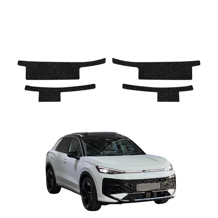 GrizzGlass HeavyDuty Black Door Sill Protective Film Volkswagen T-Roc (2025-2026) [4in1]