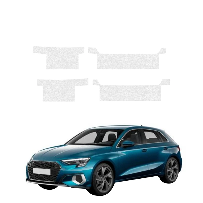 GrizzGlass HeavyDuty Clear Door Sill Protective Film Audi A3 8Y Sportback (2020-2023) [4in1]