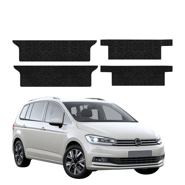 GrizzGlass HeavyDuty Black Door Sill Protective Film Volkswagen Touran (2024-2026) [4in1]