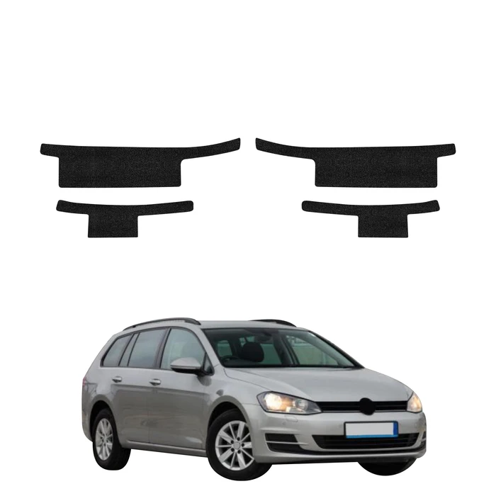 GrizzGlass HeavyDuty Black Door Sill Protective Film Volkswagen Golf 7 Variant (2013-2020) [4in1]