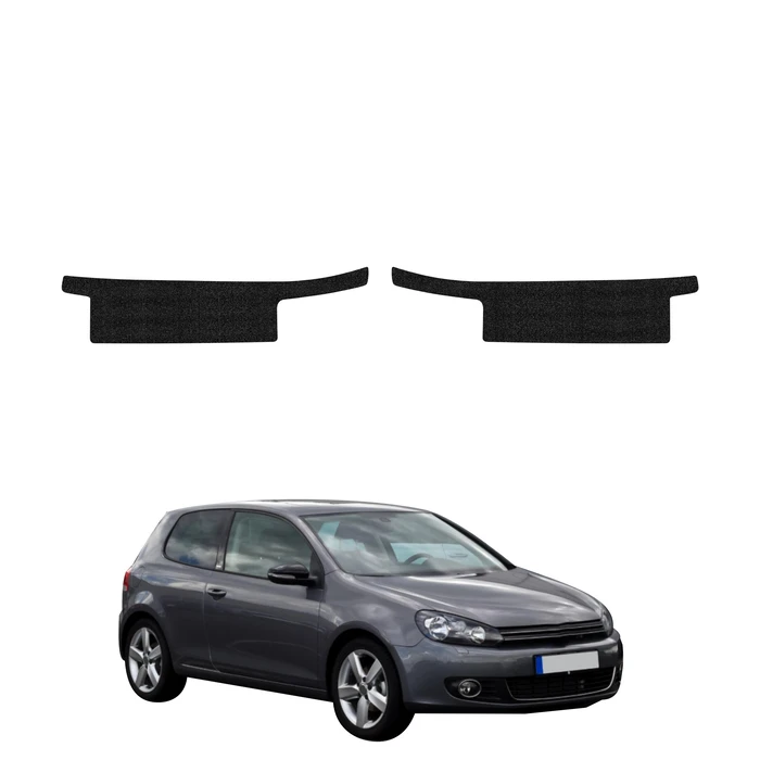 GrizzGlass HeavyDuty Black Door Sill Protective Film Volkswagen Golf 6 Hatchback 3D (2008-2012) [2in1]