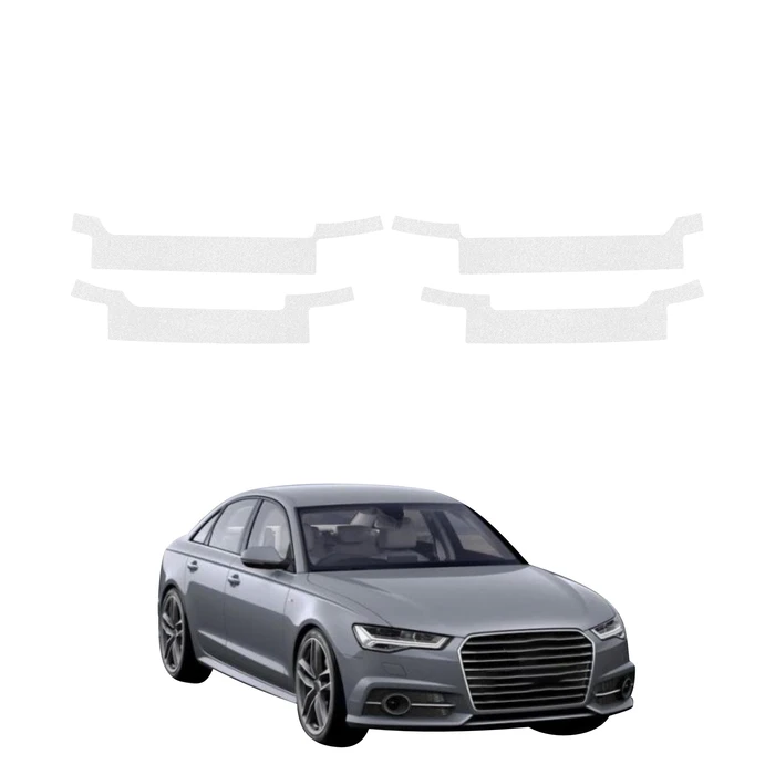GrizzGlass HeavyDuty Clear Door Sill Protective Film Audi A6 C7 Sedan (2011-2014) [4in1]