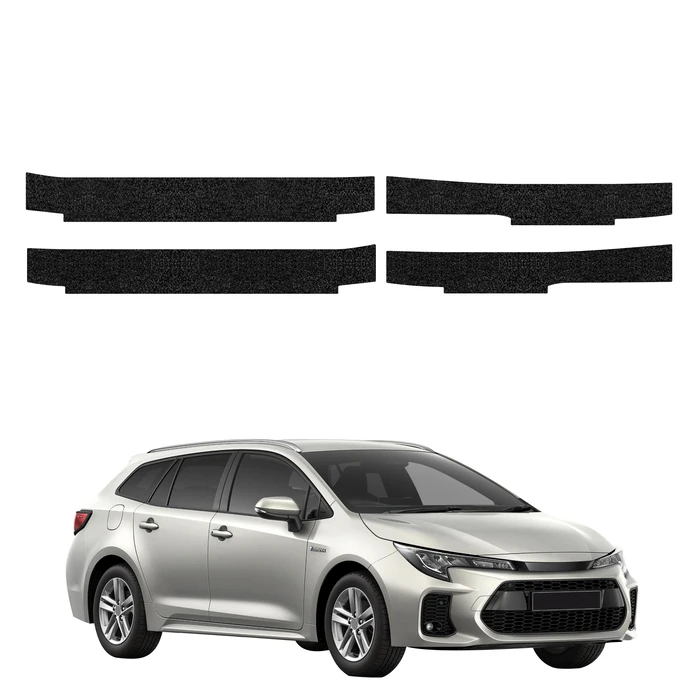 GrizzGlass HeavyDuty Black Door Sill Protective Film Toyota Corolla Kombi Facelift (2022-2026) [4in1]