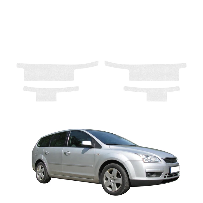 GrizzGlass HeavyDuty Clear Door Sill Protective Film Ford Focus Mk2 Kombi (2004-2007) [4in1]