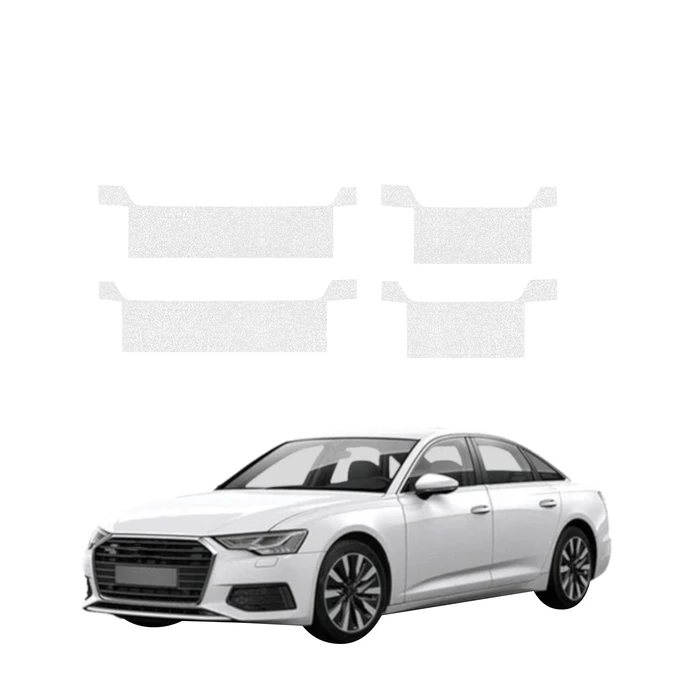 GrizzGlass HeavyDuty Clear Door Sill Protective Film Audi A6 C8 Sedan (2018-2023) [4in1]