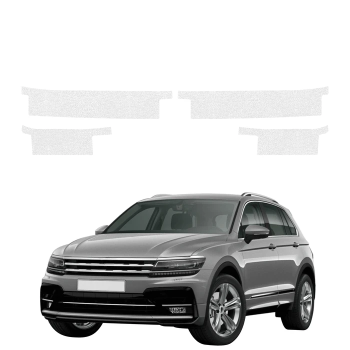 GrizzGlass HeavyDuty Clear Door Sill Protective Film Volkswagen Tiguan 2 (2016-2020) [4in1]