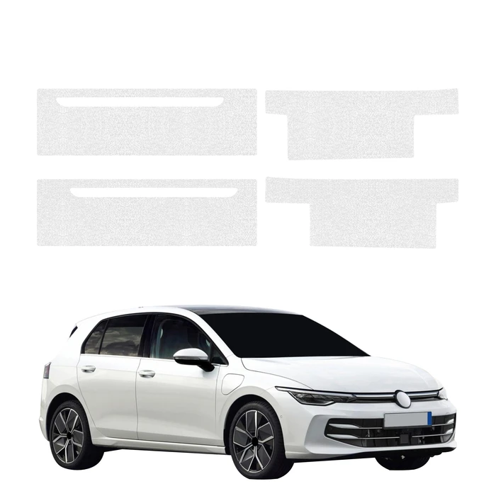 GrizzGlass HeavyDuty Clear Door Sill Protective Film Volkswagen Golf 8 Hatchback (2024-2026) [4in1]