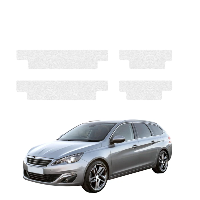 GrizzGlass HeavyDuty Clear Door Sill Protective Film Peugeot 308 Kombi (2013-2021) [4in1]