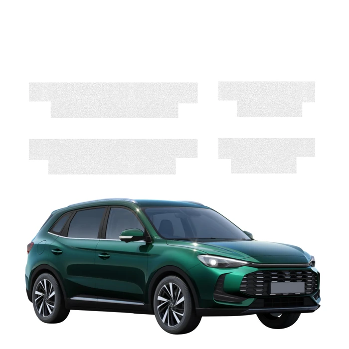 GrizzGlass HeavyDuty Clear Door Sill Protective Film MG ZS Hybrid+ (2024-2026) [4in1]