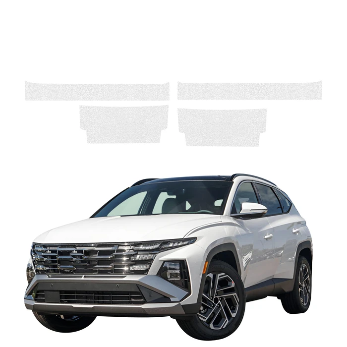 GrizzGlass HeavyDuty Clear Door Sill Protective Film Hyundai Tucson Facelift (2024-2026) [4in1]