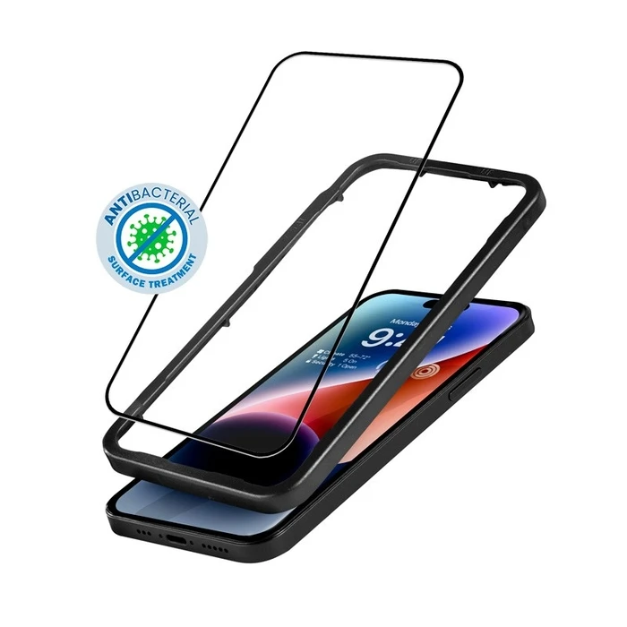 Screen Protector Crong Tempered glass with installation frame (iPhone 14 Pro)