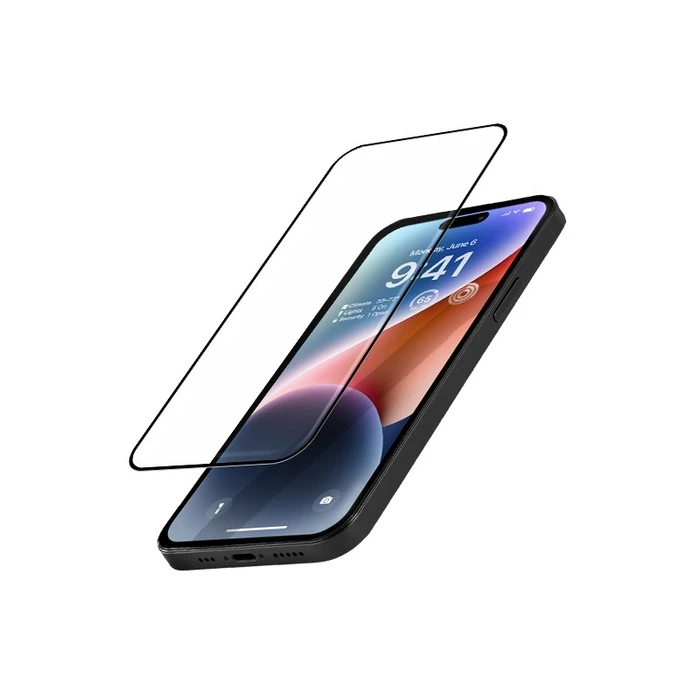 Screen Protector Crong Tempered glass with installation frame (iPhone 14 Pro)