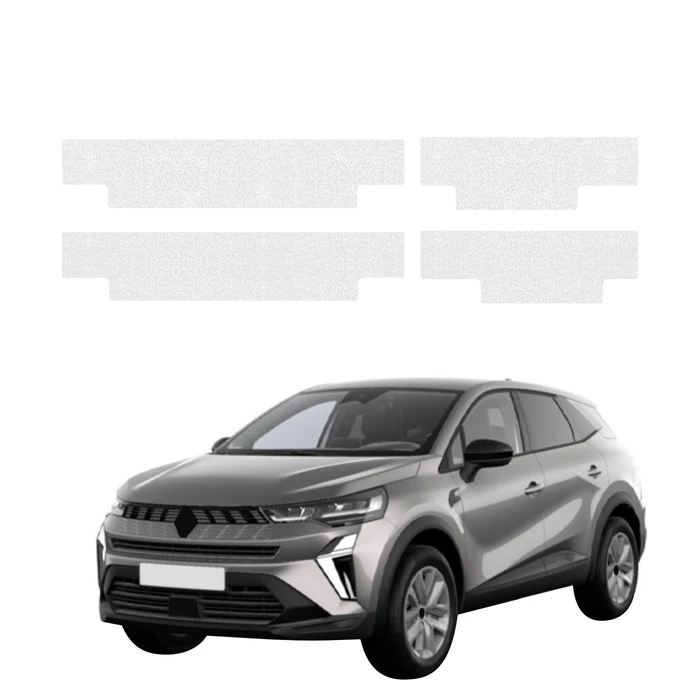 GrizzGlass HeavyDuty Clear Full Door Sill Protective Film Renault Captur (2024-2026) [4in1]