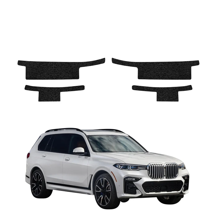 GrizzGlass HeavyDuty White Door Sill Protective Film BMW X7 G07 (2018-2022) [4in1]
