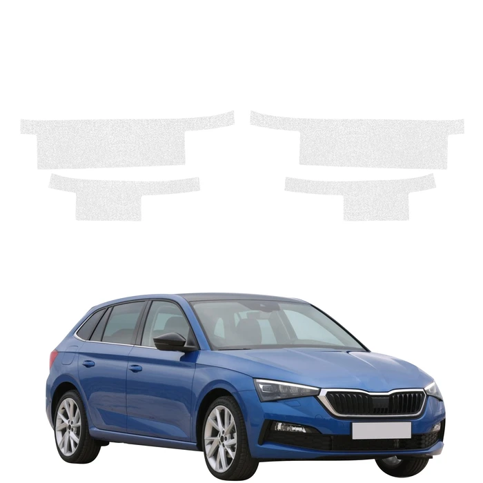 GrizzGlass HeavyDuty Clear Door Sill Protective Film Skoda Scala (2019-2023) [4in1]