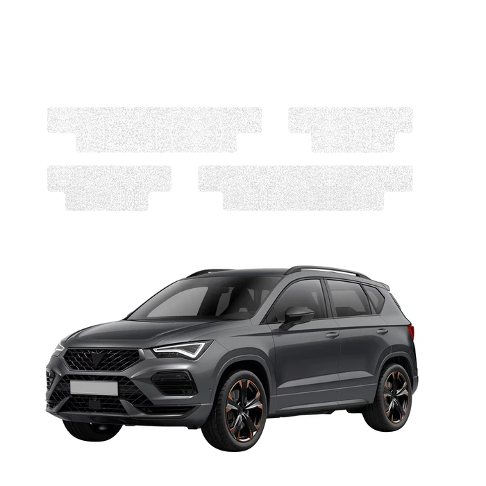 GrizzGlass HeavyDuty White Door Sill Protective Film Cupra Ateca (2020-2026) [4in1]