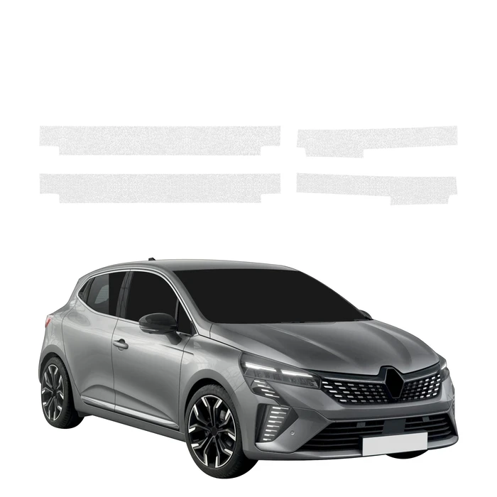 GrizzGlass HeavyDuty Clear Door Sill Protective Film Renault Clio (2023-2024) [4in1]